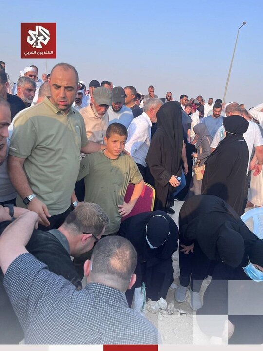 حضور رهبران ارشد حماس در مراسم تشییع شهدا در قطر + عکس (۲۰ شهریور ۱۴۰۴)