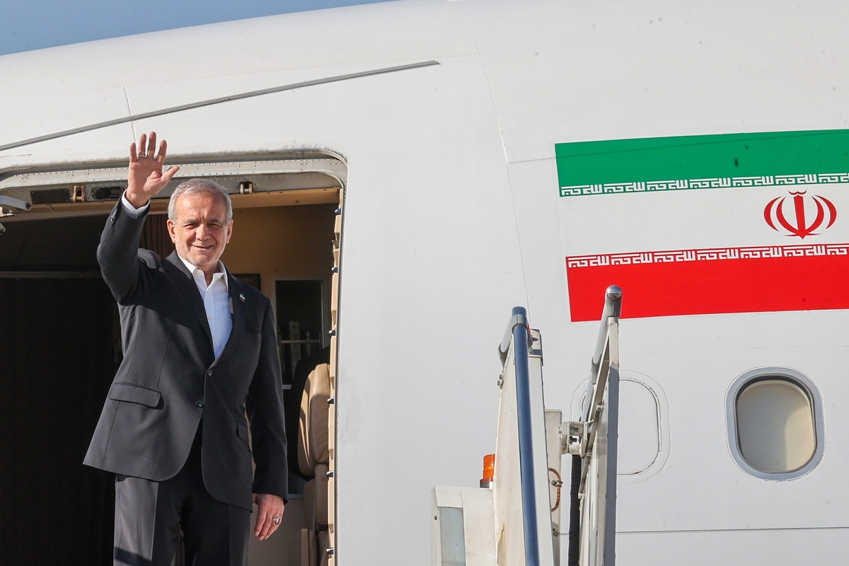 پزشکیان تهران را به مقصد دوحه ترک کرد (۲۴ شهریور ۱۴۰۴)