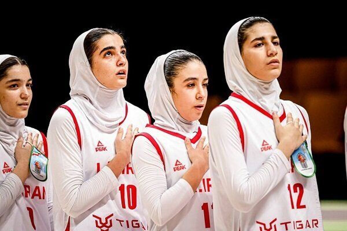 راهیابی تیم بسکتبال زیر ۱۶ سال دختران به جمع ۴ تیم برتر رقابت‌های کاپ آسیا