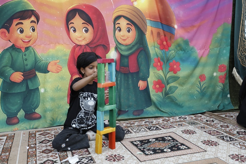 گزارش تصویری | موکب خدمات‌رسانی کودکان همزمان با روزهای پایانی ماه صفر