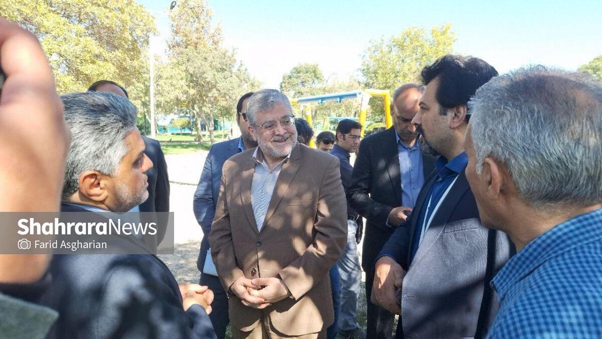 بازدید شهردار مشهد مقدس از روند احداث پارک شهربانو بوستان بسیج | افزایش ۳۰ هکتاری فضاهای بوستان‌های ورزشی ویژه بانوان در دوره ششم مدیریت شهری + فیلم