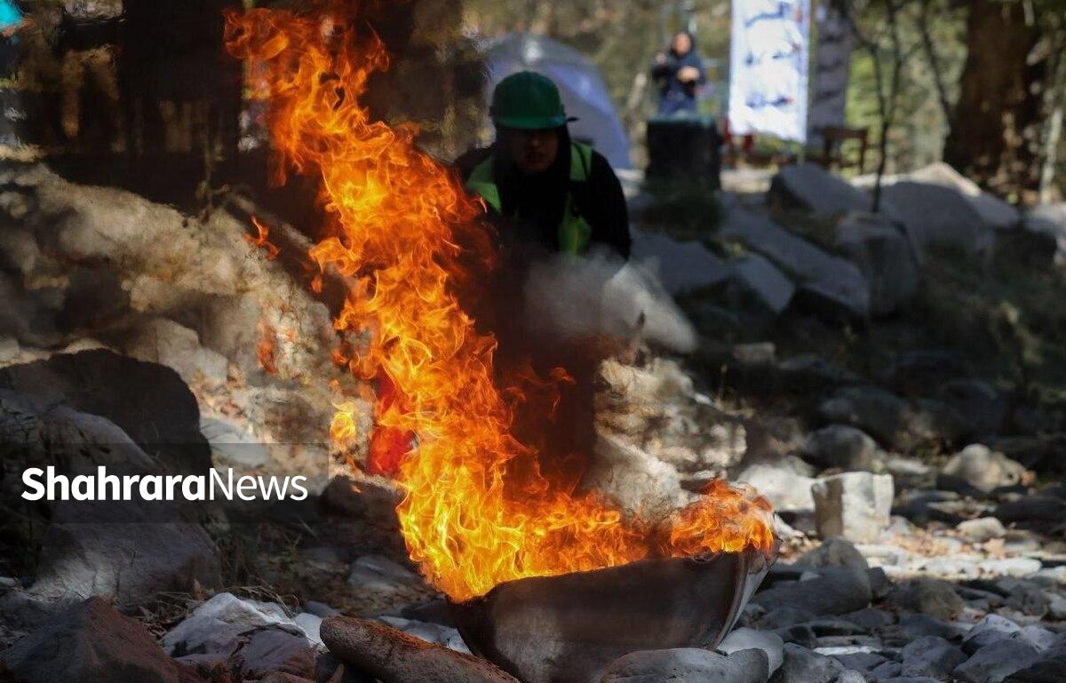 پنجه در پنجه بحران | روایت رقابت پرشور ۱۳۰ داوطلب امداد و نجات در بوستان وکیل‌آباد مشهد + فیلم