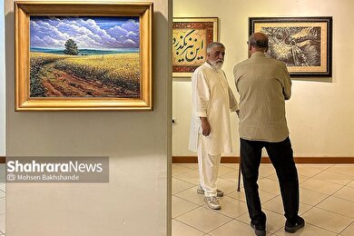 گزارش تصویری | نمایشگاه نقاشی «زیبایی فرّ خداوند است»