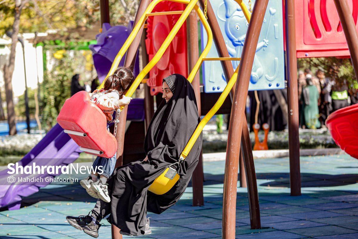 ادامه روند عملیات اجرایی بوستان شهربانو آفتاب در مشهد