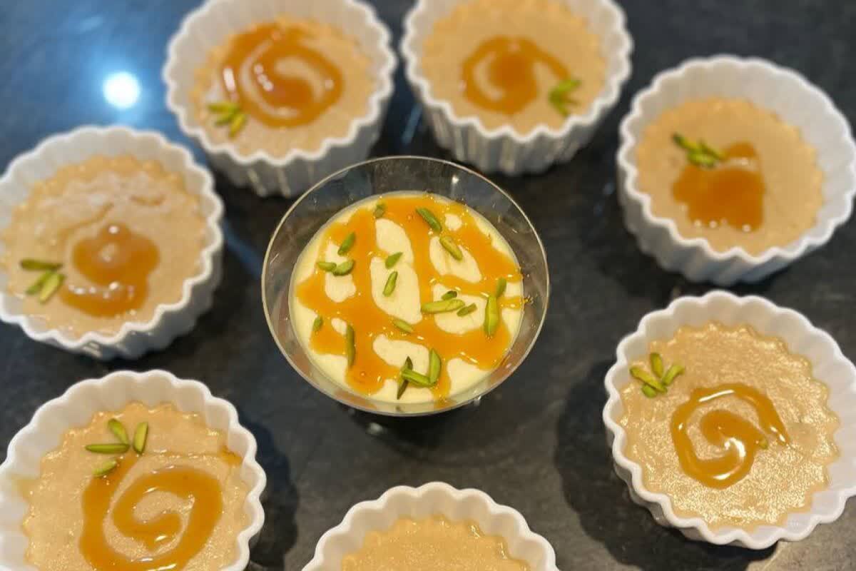 طرز پخت دسر عربی در خانه + فیلم