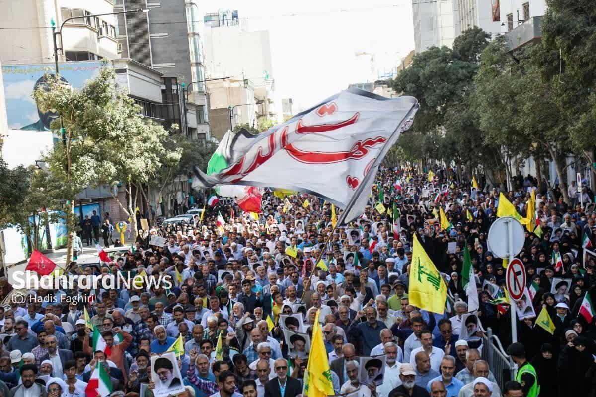 راهپیمایی جمعه‌های «خشم و نصر» در مشهد برگزار شد (۴ مهر ۱۴۰۴)