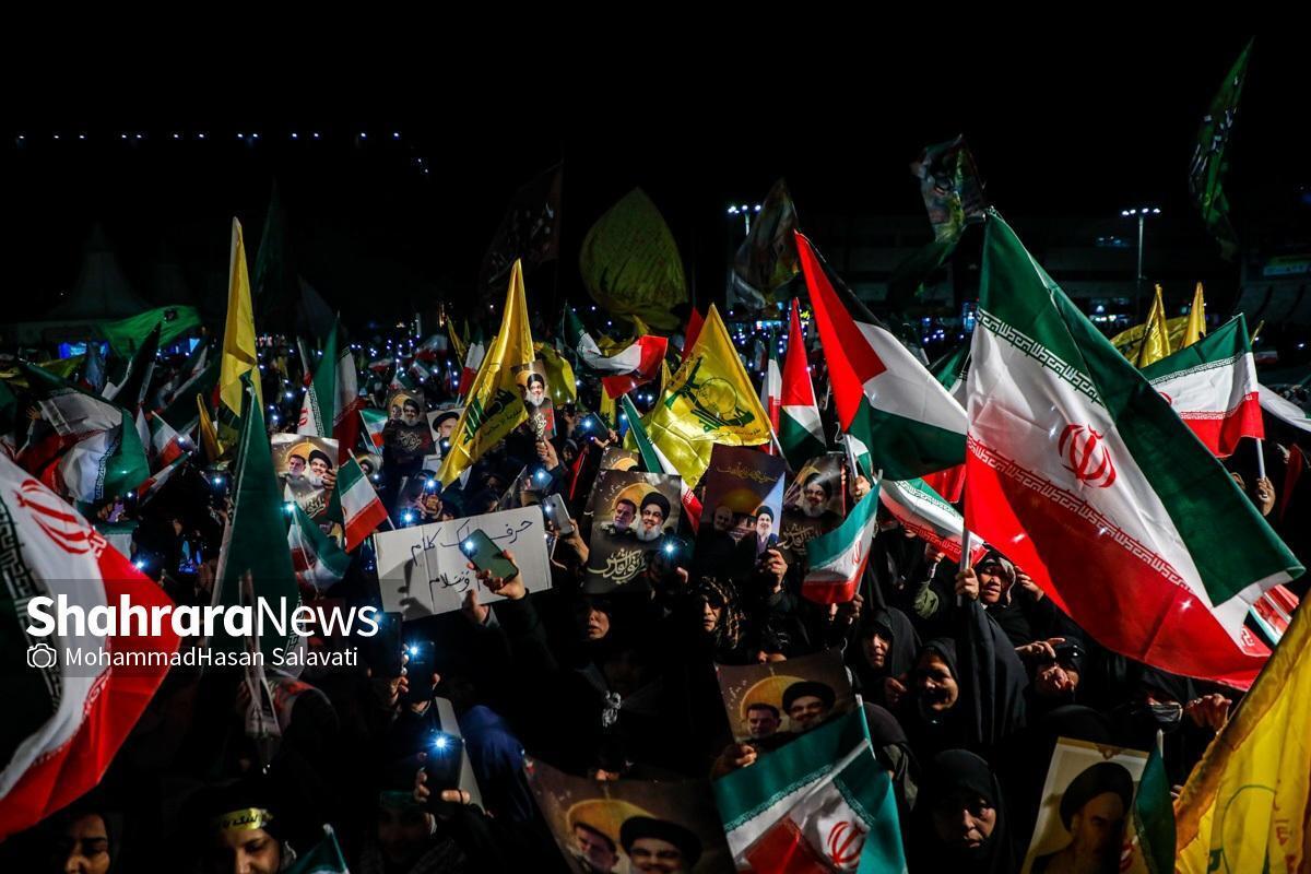 آغاز مراسم اولین سالگرد شهادت سیدالشهدای مقاومت در مشهد + فیلم (۸ مهر ۱۴۰۴)