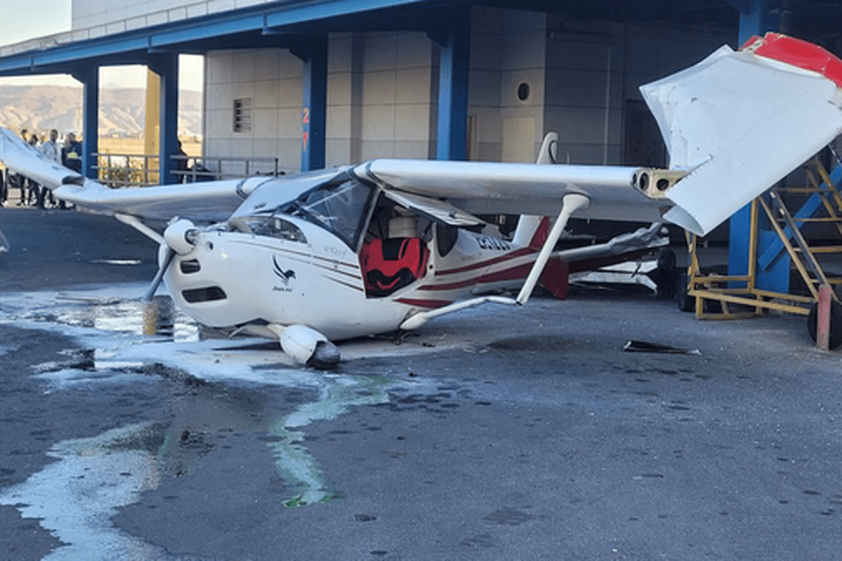 برخورد یک هواپیما با ساختمان مجاور فرودگاه در تبریز + جزئیات (۱۰ آبان ۱۴۰۴)