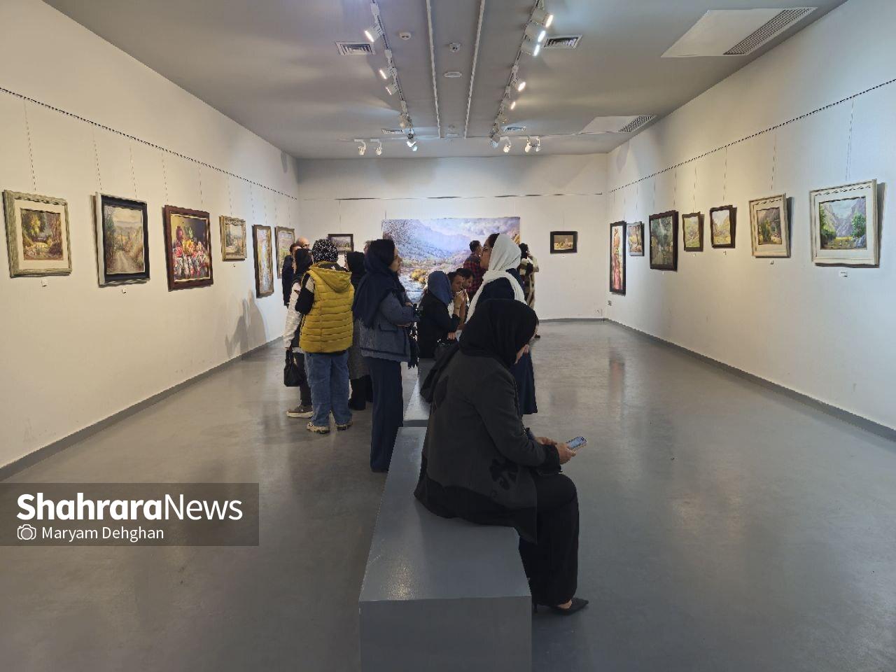 برداشت‌های رنگی مهدی انفرادی از طبیعت پاییزی مشهد در نمایشگاه نقاشی 