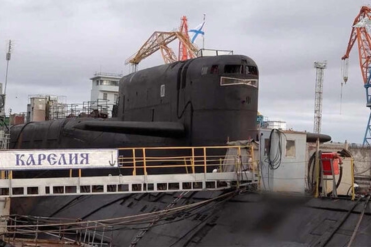 روسیه زیردریایی هسته‌ای جدید خود را به آب انداخت