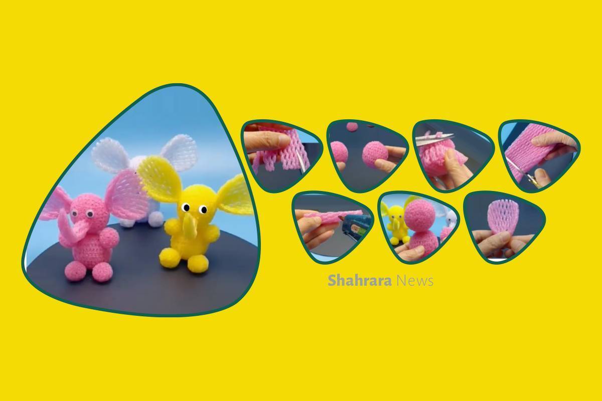 آموزش کاردستی | فیل کوچولوی بازیافتی