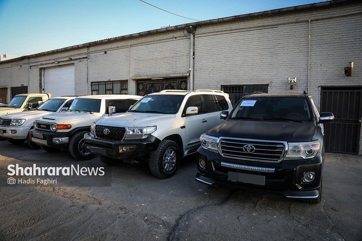 کشف ۱۵۶ خودروی لوکس خارجی قاچاق در پایتخت | خودرو‌ها مجموعاً ۸۸۵ میلیارد تومان می‌ارزند