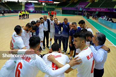 گزارش تصویری | دیدار تیم‌های ملی فوتسال افغانستان و ایران