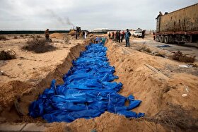 ویدئو |  قبرستان‌های دسته‌جمعی غزه