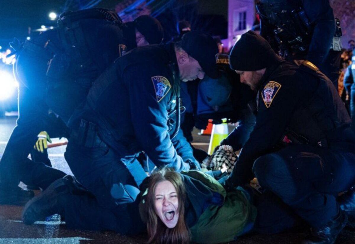 پلیس آمریکا با حامیان فلسطین درگیر شد