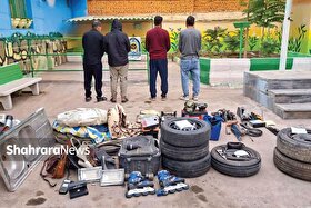 شگرد نه‌چندان پیچیده ۲ سارق برای دزدی از خودرو‌های سنگین | نقشه شبانه برای خودرو‌های خراب!