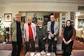 عیادت مسئولان خانه سینما از «رضا بانکی» تهیه کننده، فیلمبردار و بازیگر پیشکسوت