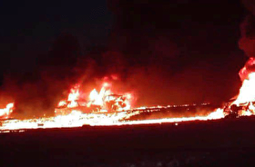 ۸ کشته در آتش‌سوزی برخورد خودروی حامل سوخت قاچاق در جنوب کرمان (۲۳ آبان ۱۴۰۴)