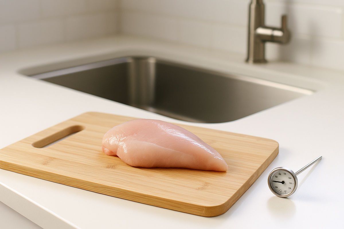 علت خطرناک بودن شستن مرغ خام