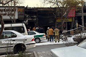 مهار آتش سوزی در  خیابان کوشش مشهد (۲۶ آبان ۱۴۰۴)