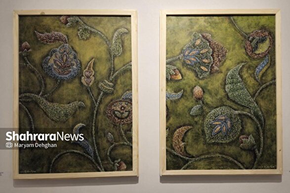 بازی هنرمندانه چشم و ذهن با دنیای رنگ‌ها | نگاهی به نمایشگاه نقاشی «کوک‌نقش» در گالری رادین مشهد