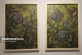 بازی هنرمندانه چشم و ذهن با دنیای رنگ‌ها | نگاهی به نمایشگاه نقاشی «کوک‌نقش» در گالری رادین مشهد