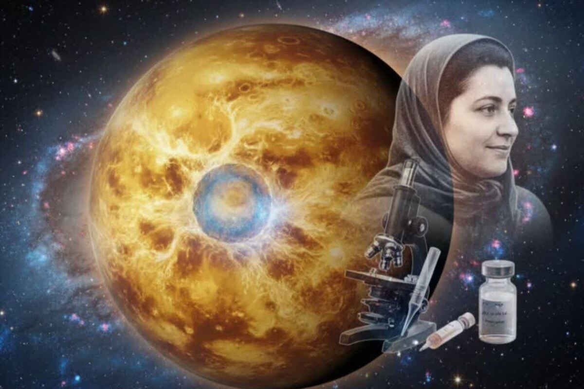 بانوی ایرانی، جاودانه بر سیاره زهره