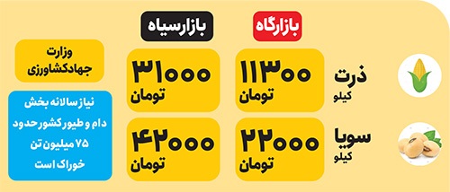 فروش نهاده دامی سه برابر قیمت در  بازار سیاه | فساد در بازار نهادههای دامی فروش نهاده دامی سه برابر قیمت در  بازار سیاه | فساد در بازار نهادههای دامی