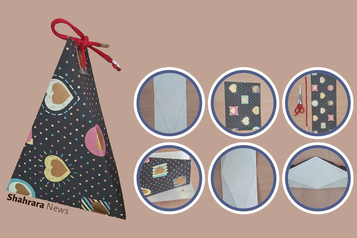 آموزش کاردستی | جعبه کادوی دست‌ساز