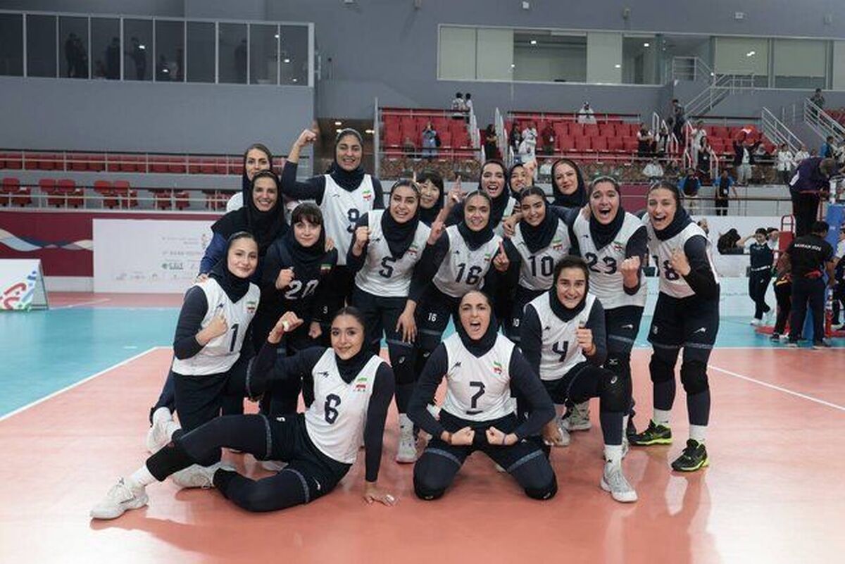 دختران والیبال ایران در بازی‌های آسیایی، قهرمان شدند