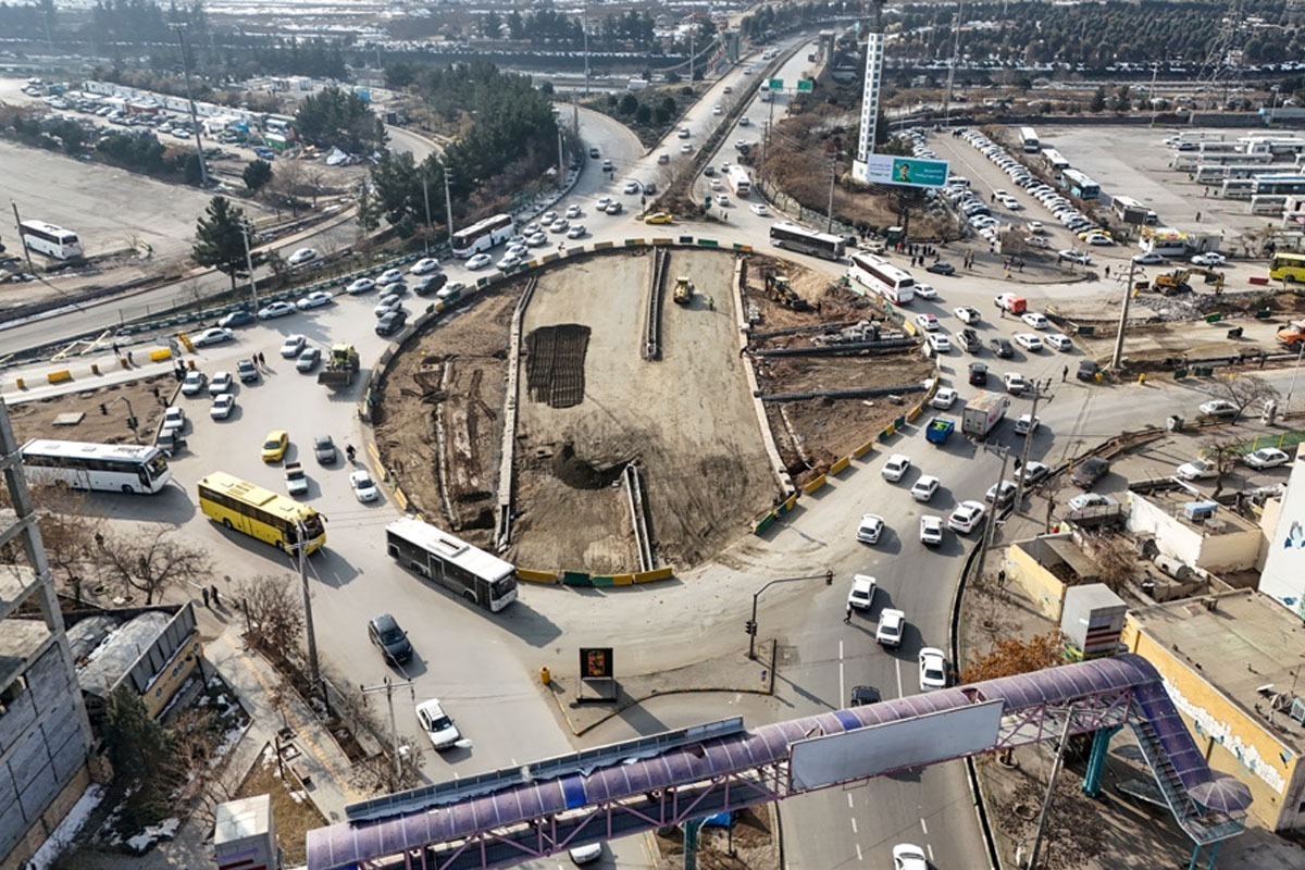 تکمیل ۱۱ بخش از ۱۲ پروژه ساماندهی تقاطع انقلاب اسلامی مشهد