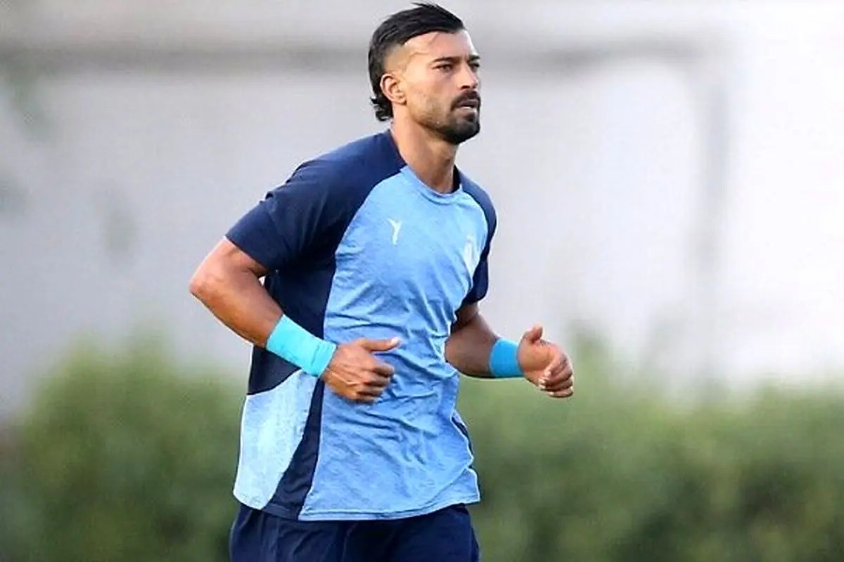 تمرین آماده سازی رامین رضاییان قبل از دربی + فیلم