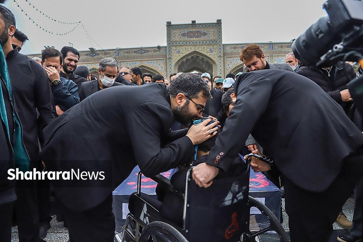 مراسم تشییع پیکر همسر و فرزند معاون رئیس‌جمهور در مشهد برگزار شد (۱۳ آذرماه ۱۴۰۴) + عکس و فیلم
