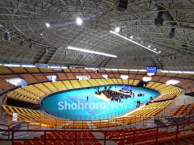 افتتاح سالن ۶۵۰۰ نفری شهید رئیسی با حضور رئیس مجلس و وزیر ورزش و جوانان