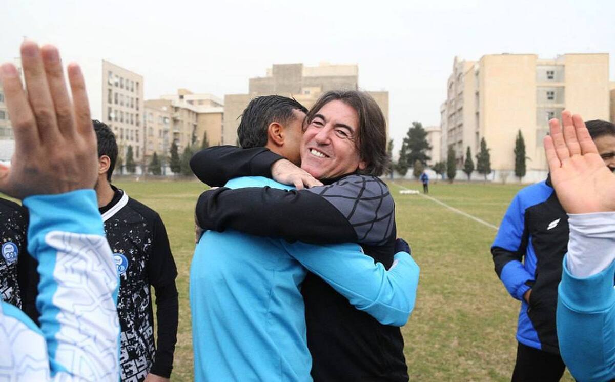 آشتی‌کنان رضاییان و ساپینتو در تمرین استقلال!