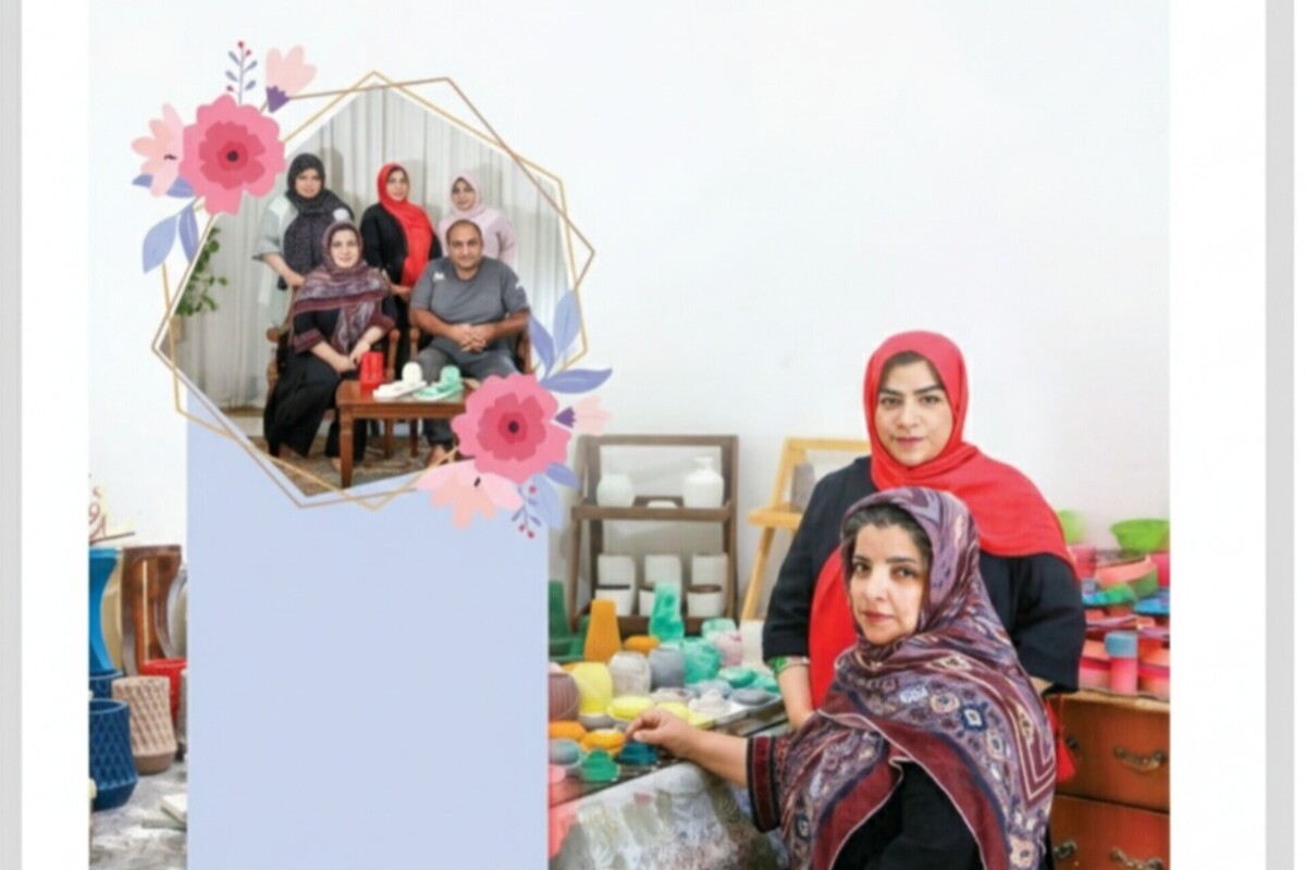 خانواده‌ای مشهدی که گچ و رنگ را به زندگی تبدیل کرد