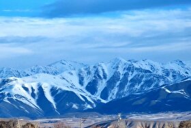 ویدئو| حجم بارش برف اخیر در رشته کوه بینالود
