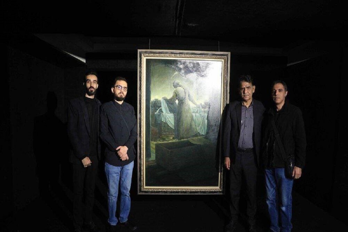 تابلوی «وداع آخر» در آستانه فرارسیدن شهادت حضرت فاطمه زهرا (س) رونمایی شد