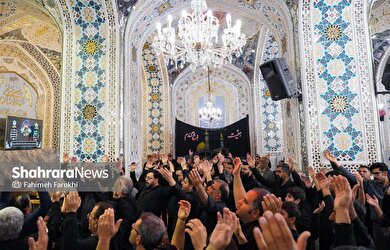 گزارش تصویری | عزاداری هئیت باغ گندم یزد در حرم مطهر رضوی
