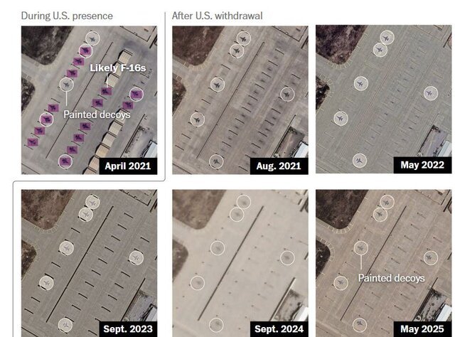 طالبان تصویر هواپیماهای نظامی را بر روی زمین پایگاه هوایی بگرام نقاشی کردند طالبان تصویر هواپیماهای نظامی را بر روی زمین پایگاه هوایی بگرام نقاشی کردند