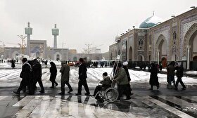 آمادگی کامل حرم مطهر امام رضا (ع) برای بارش‌های آخر هفته (۲۶ آذر ۱۴۰۴)