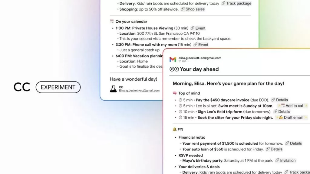 CC ایجنت هوش مصنوعی گوگل که هر صبح برنامه روزانه شما را ایمیل می‌کند