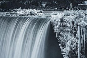 ویدئو| یخ زدن آبشار نیاگارا