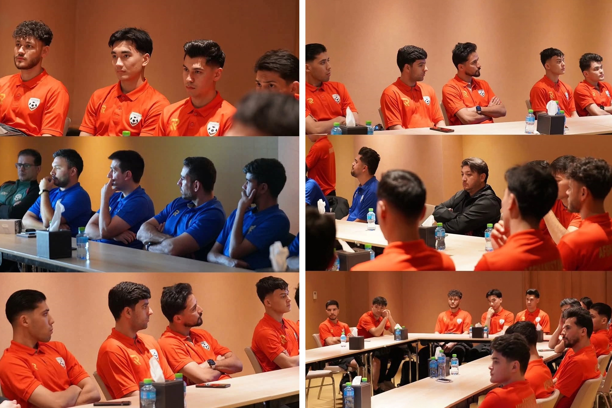 عکس‌هایی از جلسه آنالیز تیم ملی فوتسال افغانستان پیش از بازی با کویت