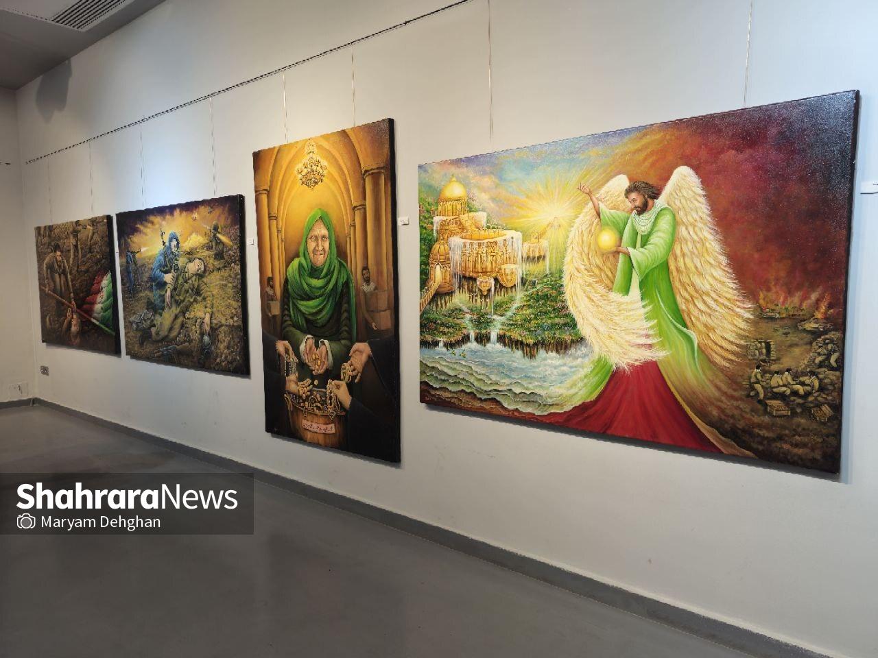 روایت جهاد و مقاومت با قاب‌های نقاشی استاد شدّه در گالری اشراق