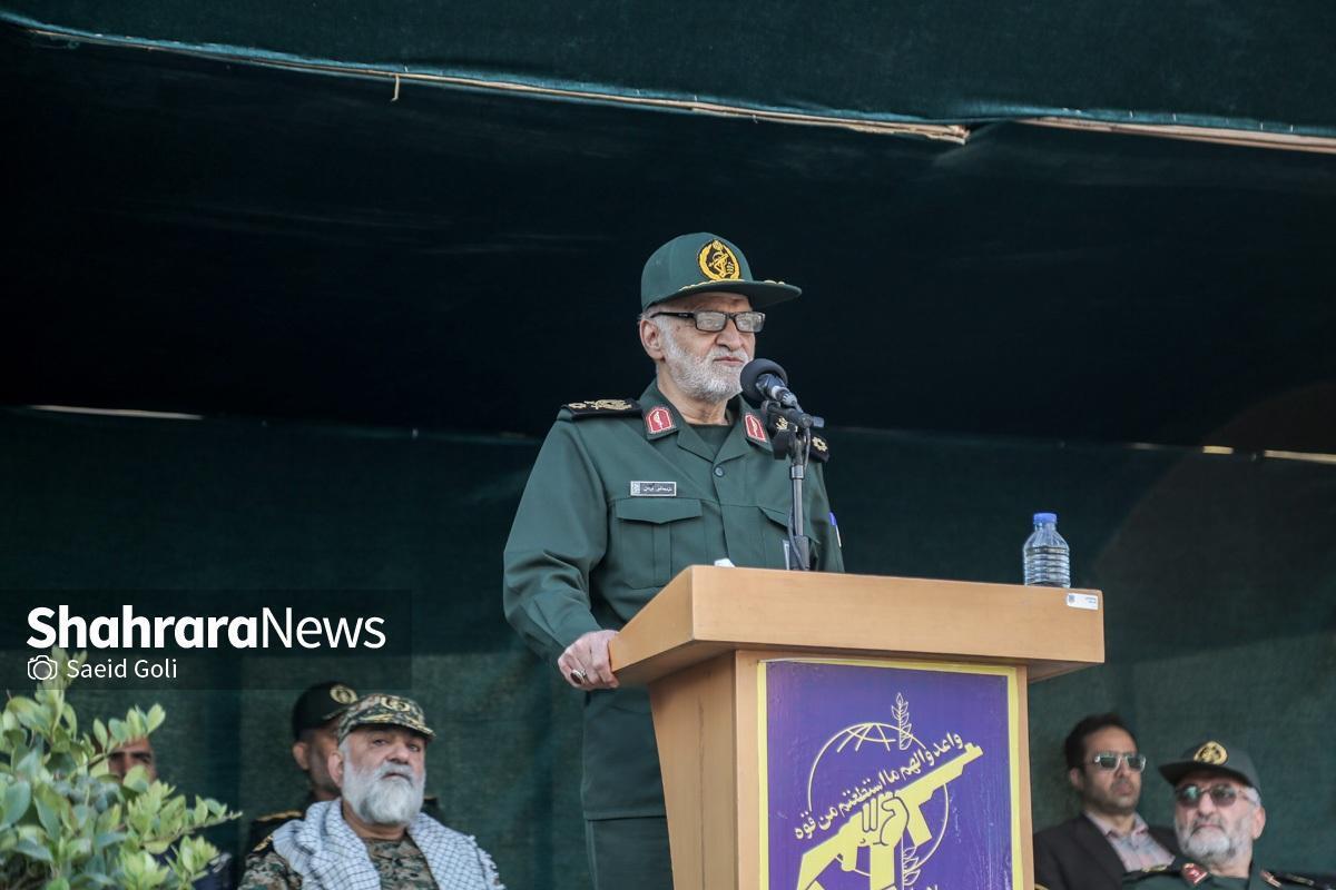 سردار غیاثی: بسیج هیچ‌گاه میدان جهاد را ترک نکرده و نخواهد کرد