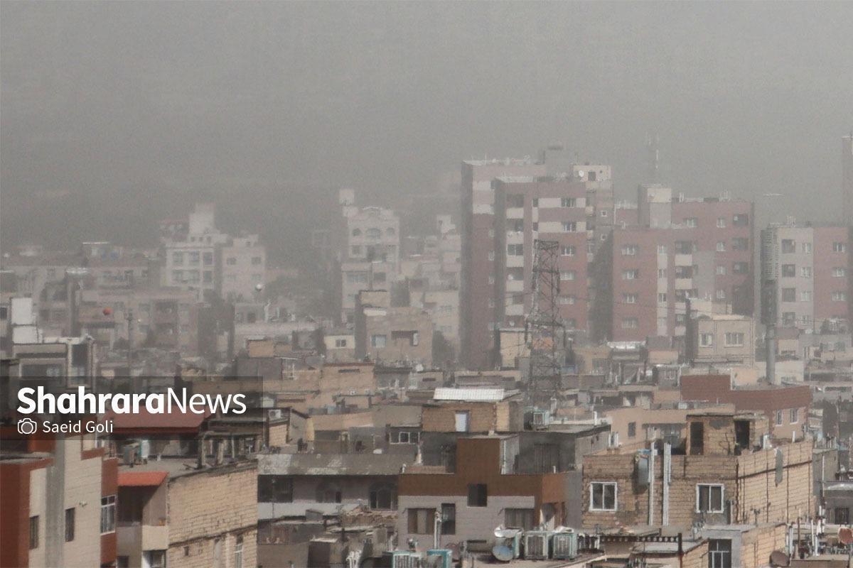 صدور هشدار هواشناسی مبنی بر ماندگاری شرایط ناسالم کیفیت هوا در مشهد و خراسان رضوی (۷ آذر ۱۴۰۴)