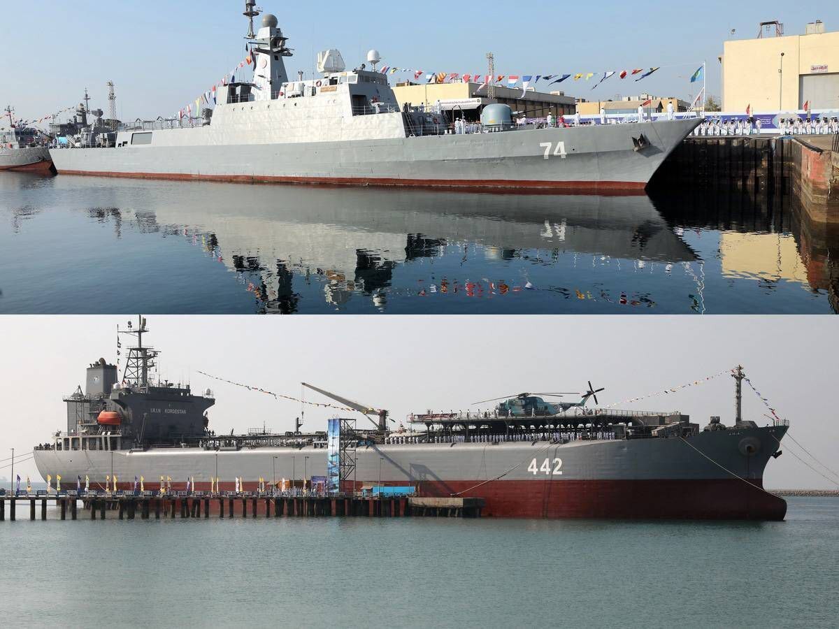 پایگاه شناوری «کردستان» و ناوشکن «سهند» به نیروی دریایی ارتش ملحق شد