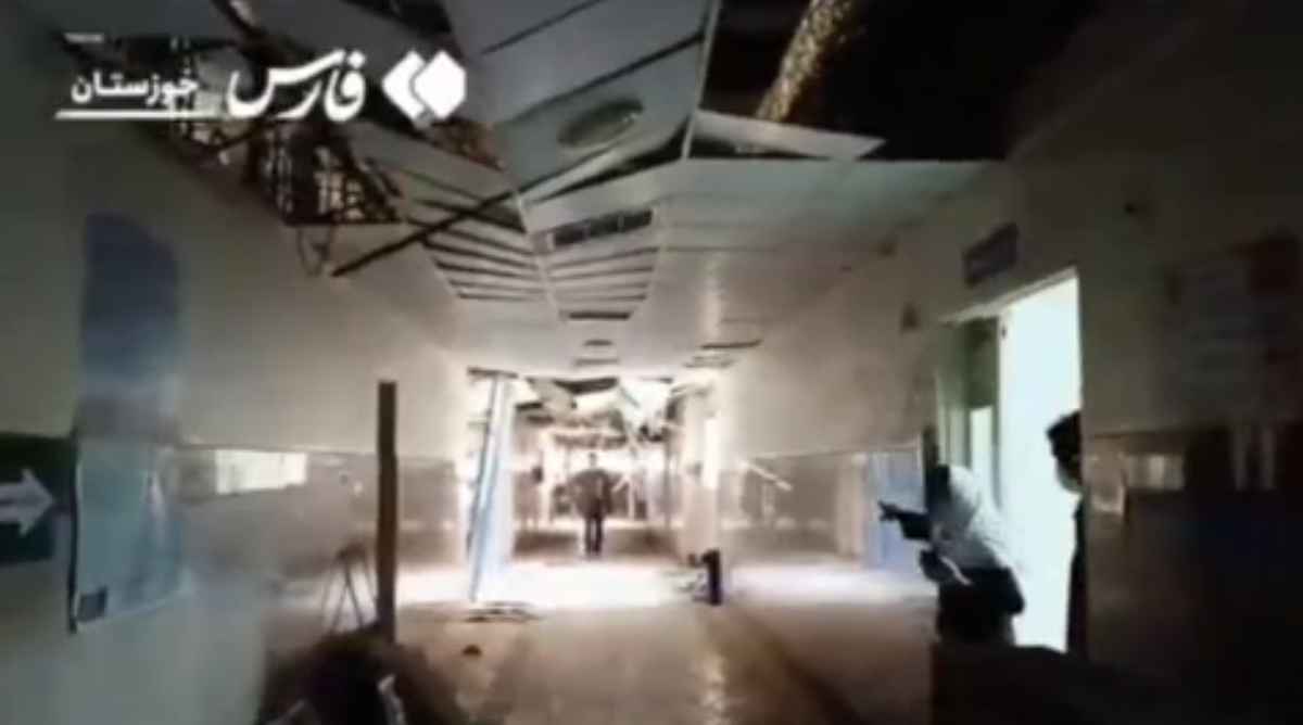 ویدیو | وضعیت بیمارستان آسیب دیده اندیمشک در حمله آمریکایی-صهیونی