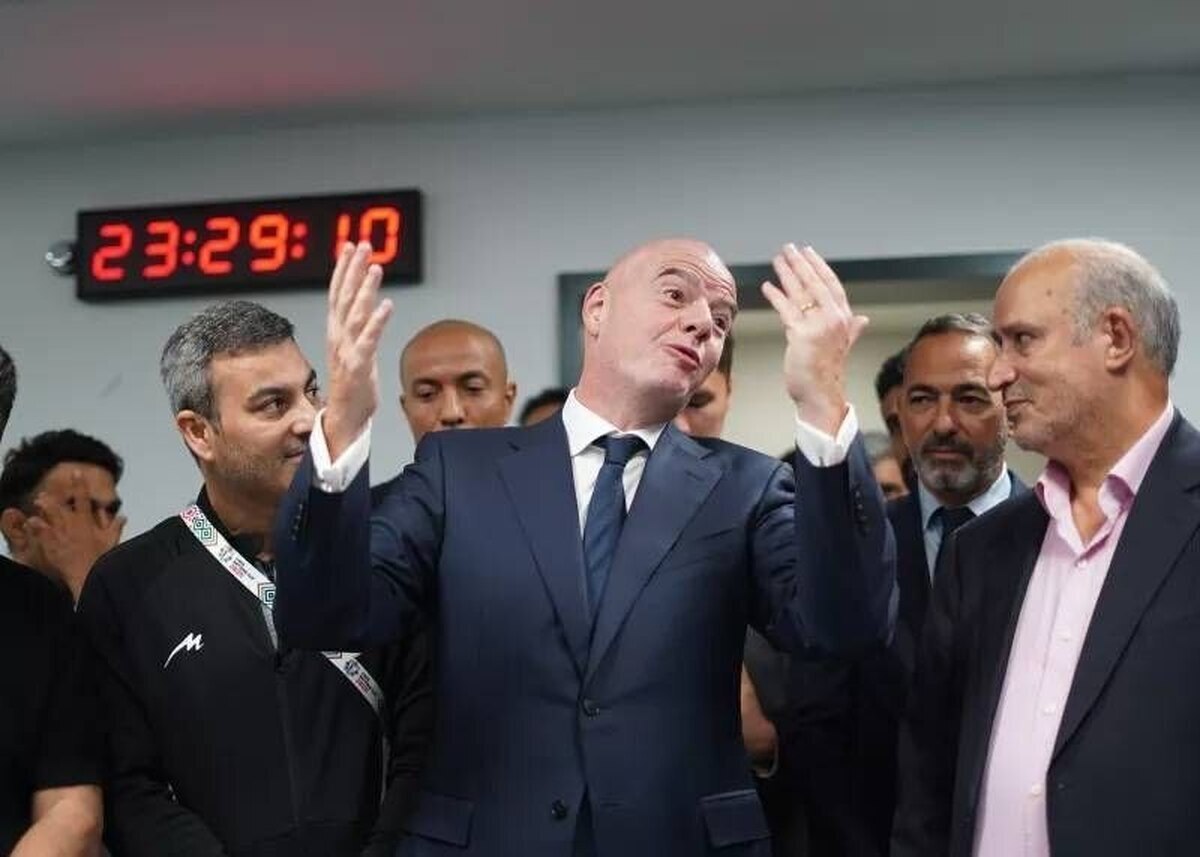 اینفانتینو به تماشای دیدار ایران برابر کاستاریکا رفت